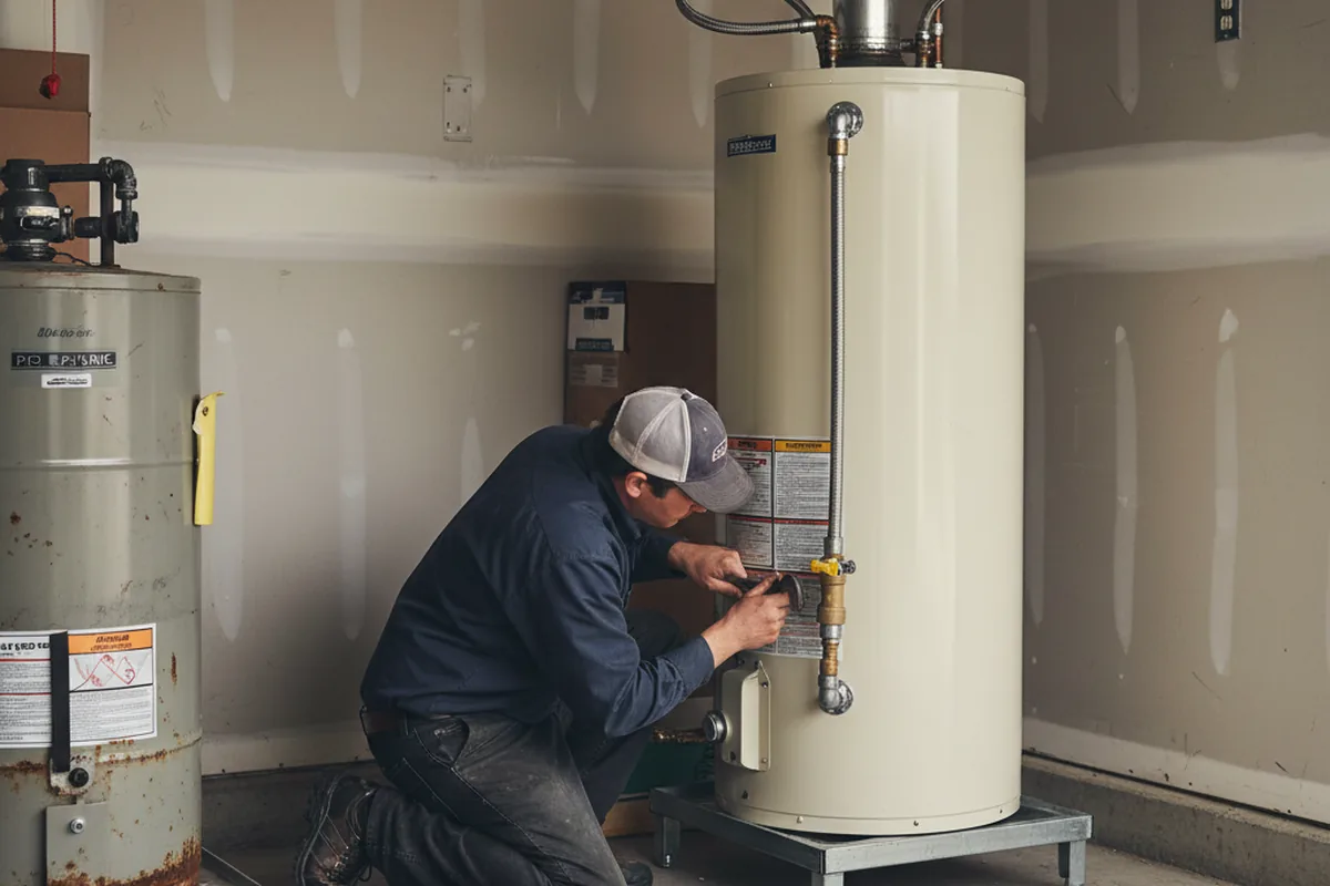Water heater and shutoff valve replacement in Carpinteria